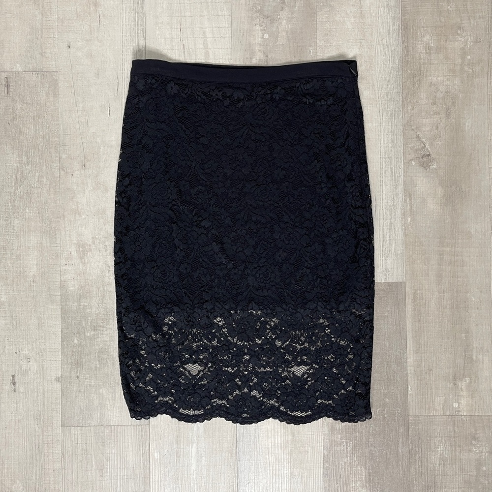 Hale Bob Black Lace Skirt